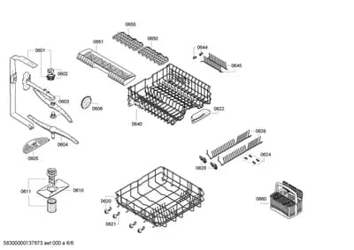 Baskets & Wheels, Spray Arms (0601-0660)