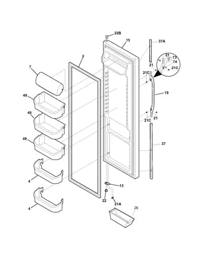 REFRIGERATOR DOOR