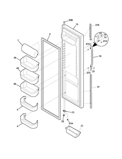 REFRIGERATOR DOOR
