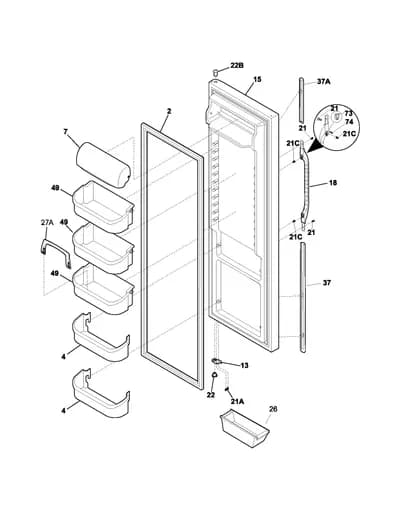 REFRIGERATOR DOOR