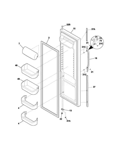 REFRIGERATOR DOOR