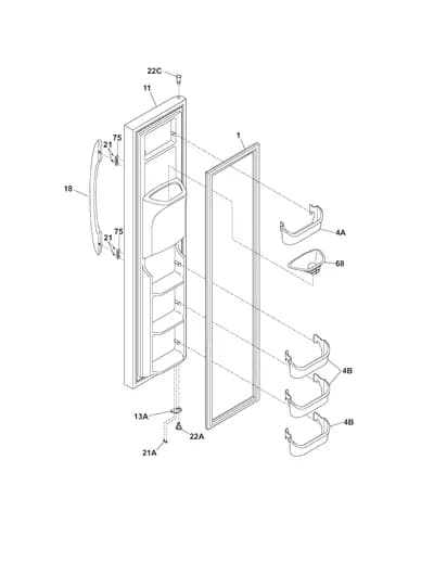 FREEZER DOOR