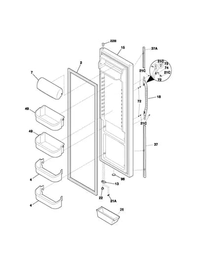 RERFRIGERATOR DOOR