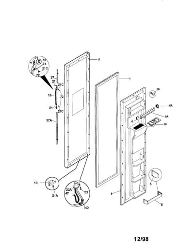 FREEZER DOOR