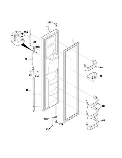 FREEZER DOOR