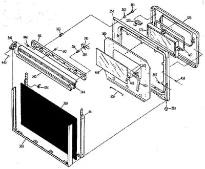 LOWER OVEN DOOR