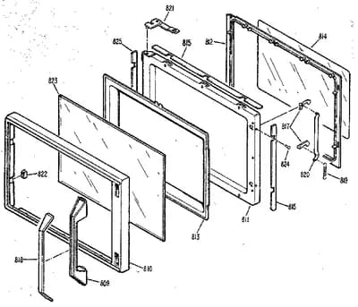 MICROWAVE OVEN DOOR