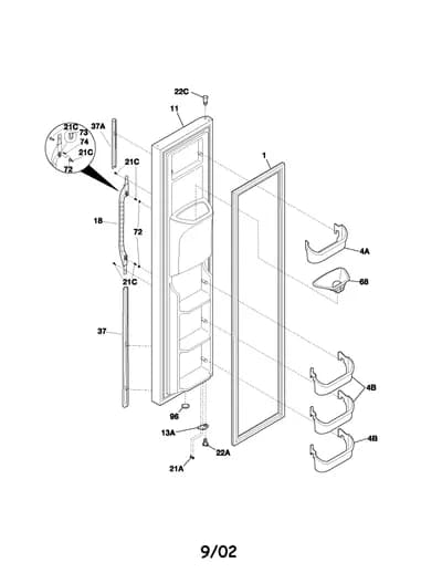 FREEZER DOOR