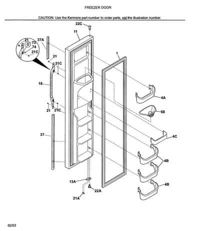 FREEZER DOOR