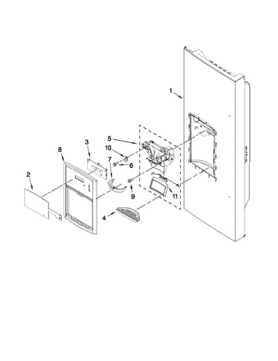 DISPENSER FRONT PARTS