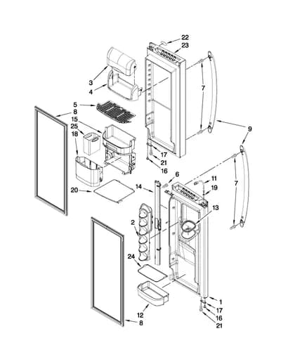 REFRIGERATOR DOOR PARTS