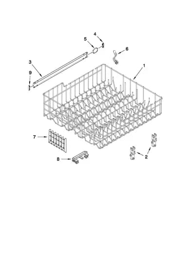 UPPER RACK AND TRACK PARTS