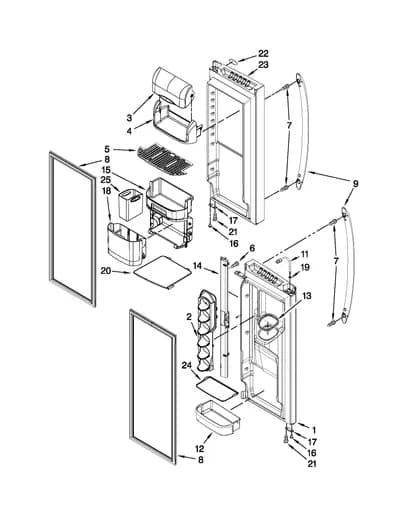 REFRIGERATOR DOOR PARTS