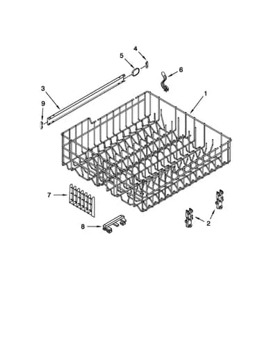 UPPER RACK AND TRACK PARTS