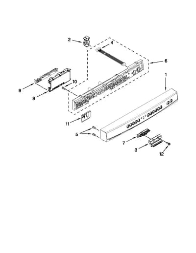 CONTROL PANEL AND LATCH PARTS
