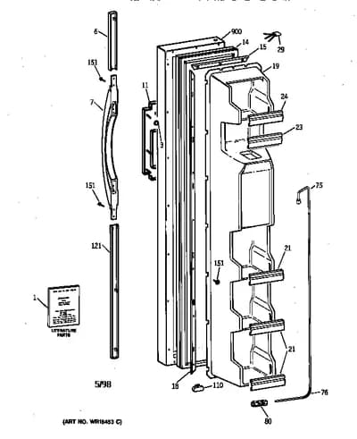 FREEZER DOOR