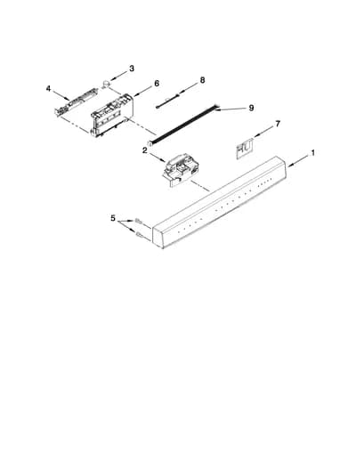 CONTROL PANEL AND LATCH PARTS