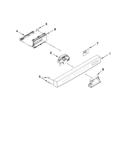 CONTROL PANEL AND LATCH PARTS