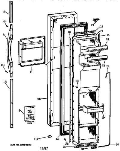 FREEZER DOOR