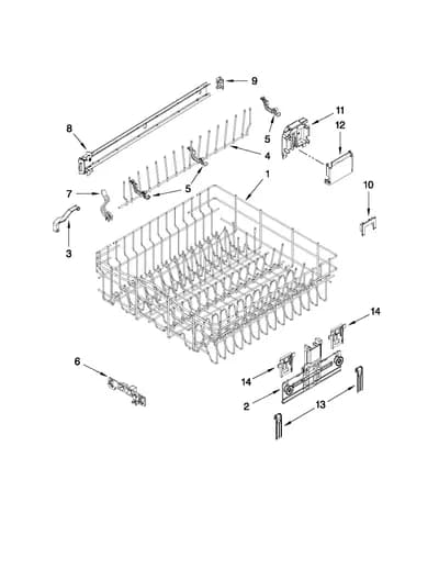 UPPER RACK AND TRACK PARTS