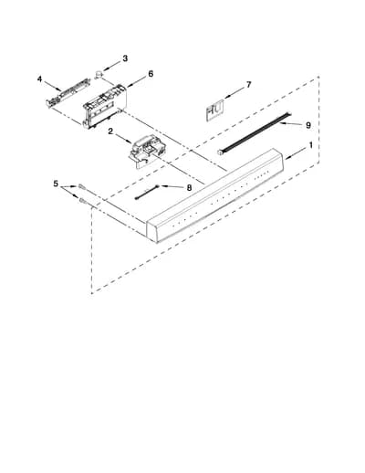 CONTROL PANEL AND LATCH PARTS