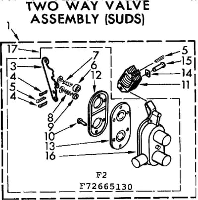 TWO WAY VALVE ASSEMBLY, SUDS