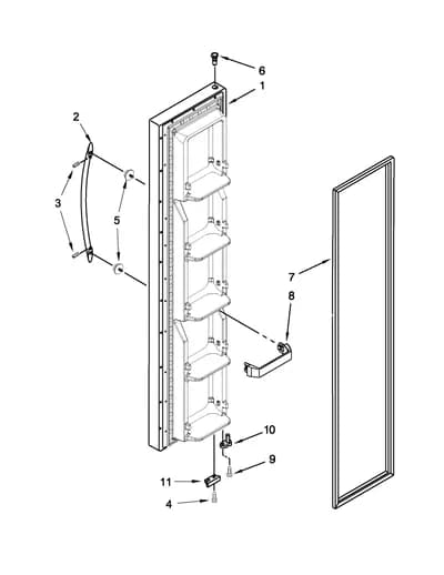 FREEZER DOOR PARTS
