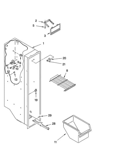 FREEZER LINER PARTS