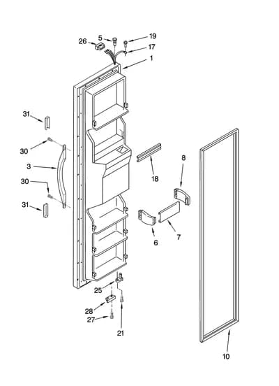 FREEZER DOOR PARTS