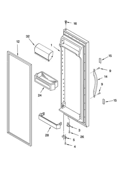 REFRIGERATOR DOOR PARTS
