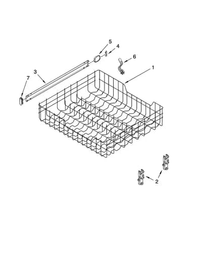 UPPER RACK AND TRACK PARTS