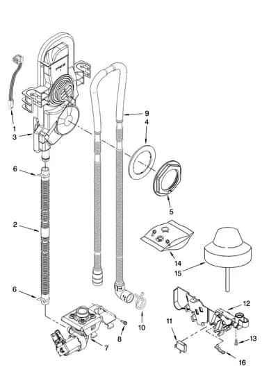 FILL, OVERFLOW AND DRAIN PARTS