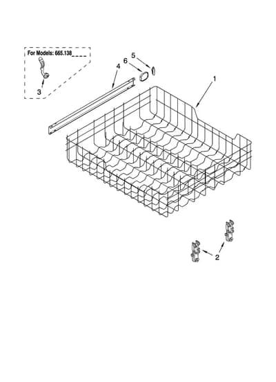 UPPER RACK AND TRACK PARTS