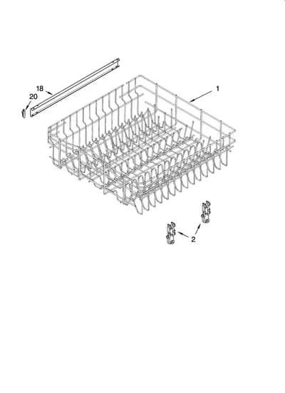 UPPER RACK AND TRACK PARTS