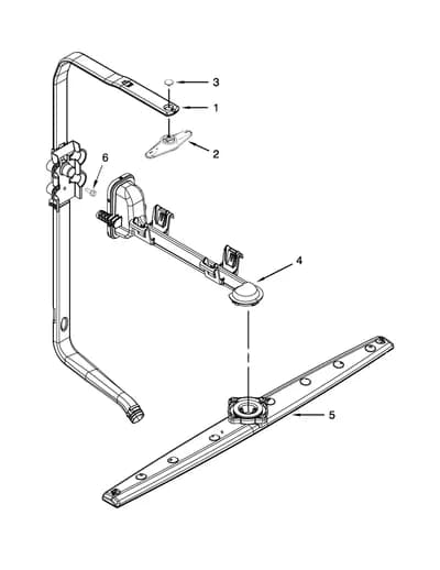 UPPER WASH AND RINSE PARTS