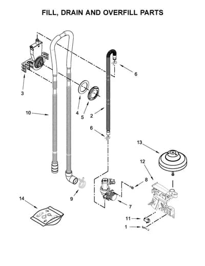 FILL, DRAIN AND OVERFILL PARTS