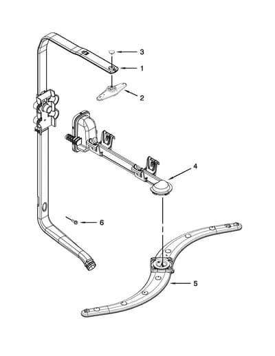 UPPER WASH AND RINSE PARTS