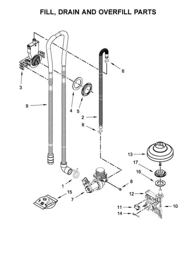 FILL, DRAIN AND OVERFILL PARTS