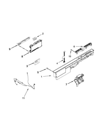 CONTROL PANEL AND LATCH PARTS