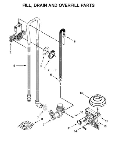 FILL, DRAIN AND OVERFILL PARTS