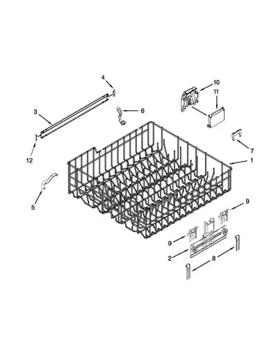 UPPER RACK AND TRACK PARTS