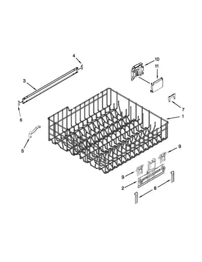 UPPER RACK AND TRACK PARTS