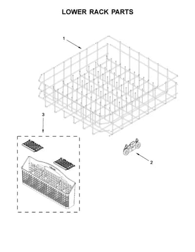 LOWER RACK PARTS