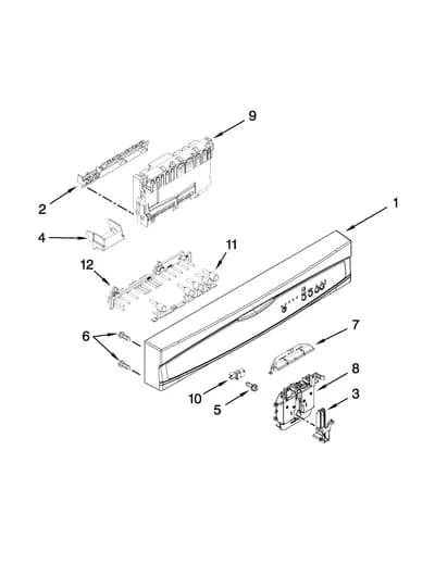 CONTROL PANEL AND LATCH PARTS