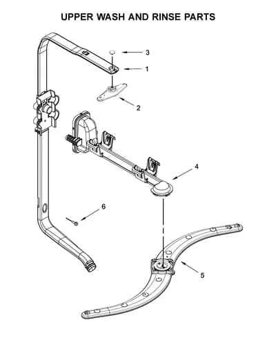 UPPER WASH AND RINSE PARTS