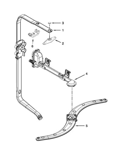 UPPER WASH AND RINSE PARTS
