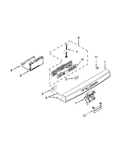 CONTROL PANEL AND LATCH PARTS