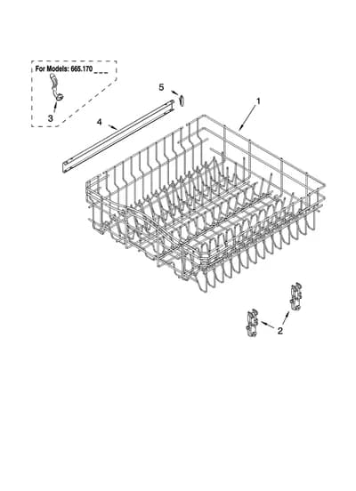 UPPER RACK AND TRACK PARTS