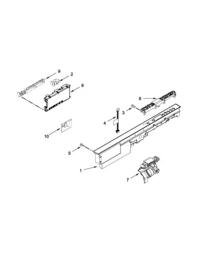 CONTROL PANEL AND LATCH PARTS