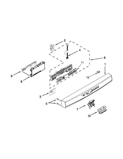 CONTROL PANEL AND LATCH PARTS